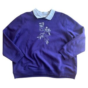 Northern Reflections XXL Embroidered Sweatshirt Vintage Eclectic Grandpa Sweater